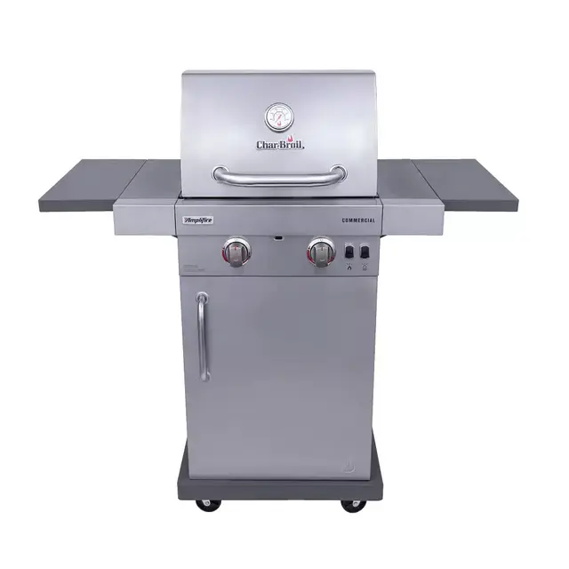 Char-Broil Commercial Series Stainless Steel 2-Burner Liquid Propane and Natural Gas Infrared Gas Grill