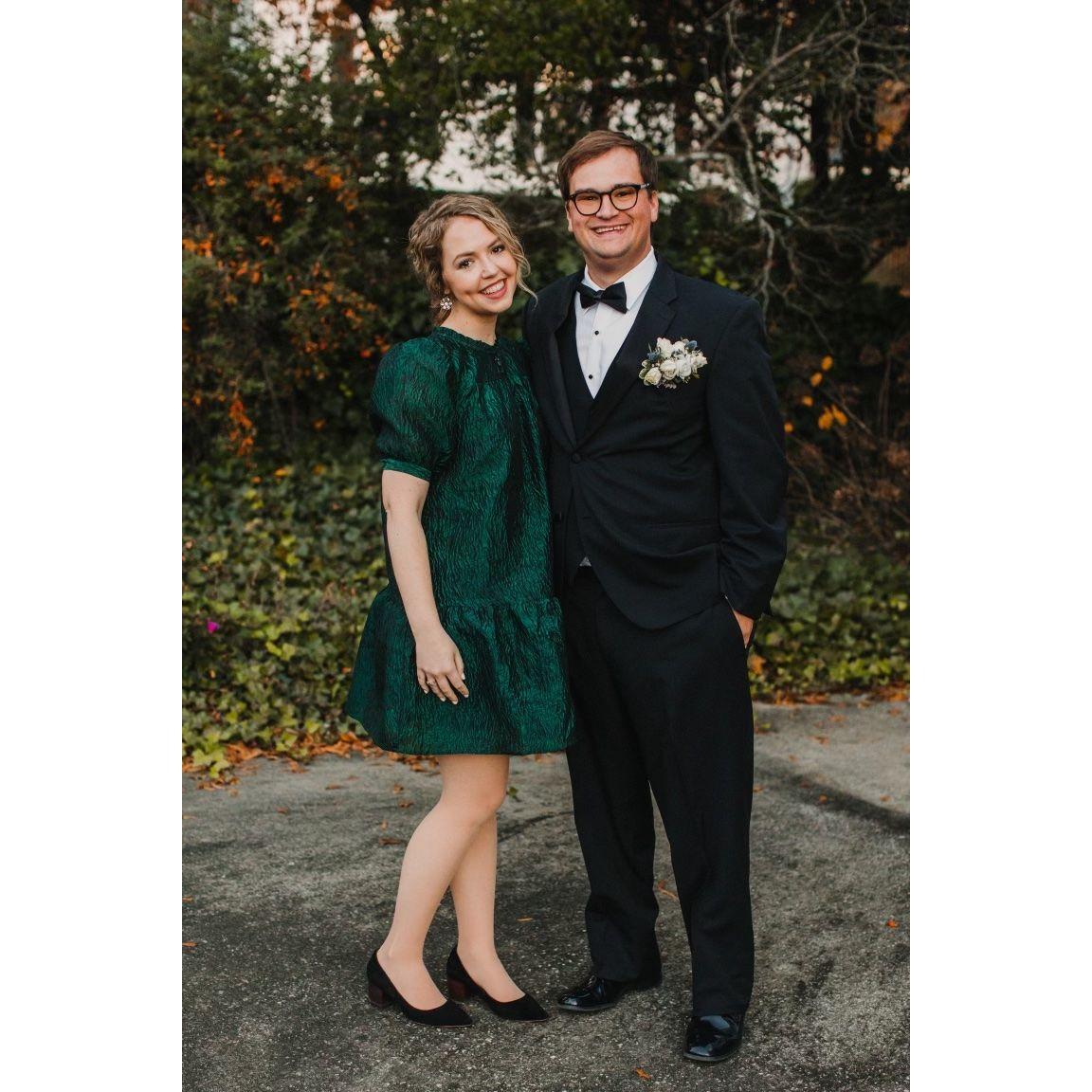 We were all dressed up to celebrate the wedding of Will and Charlotte (Ben's Brother and Sister-in-Law) in November 2021.