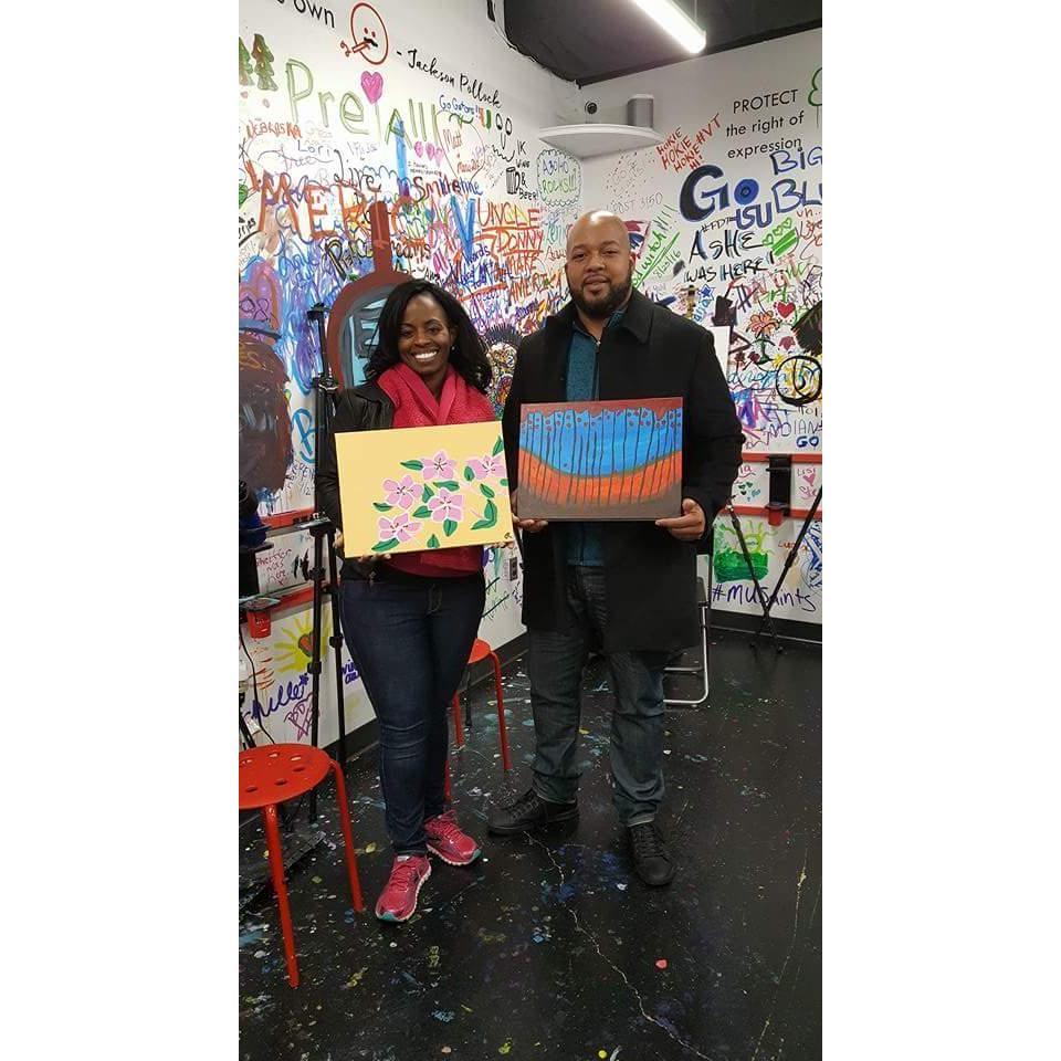 Our First paint night/ we had a blast/ DC-2017