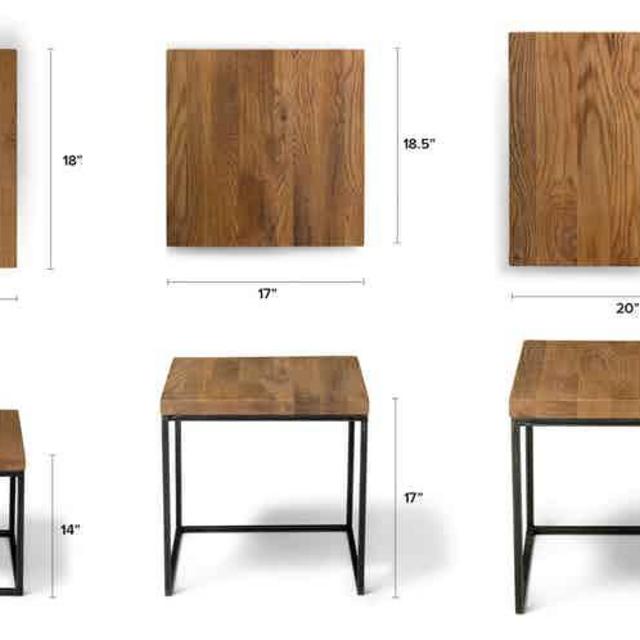 Taiga Oak Nesting Tables
