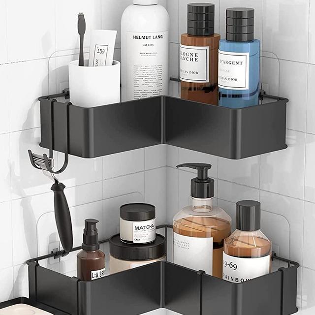 Kitsure Shower Caddy - 2 Pack with a Soap Holder, Large Organizers, Shelf  for Inside Shower Room with Easy Installation, Durable & Rustproof Shelves