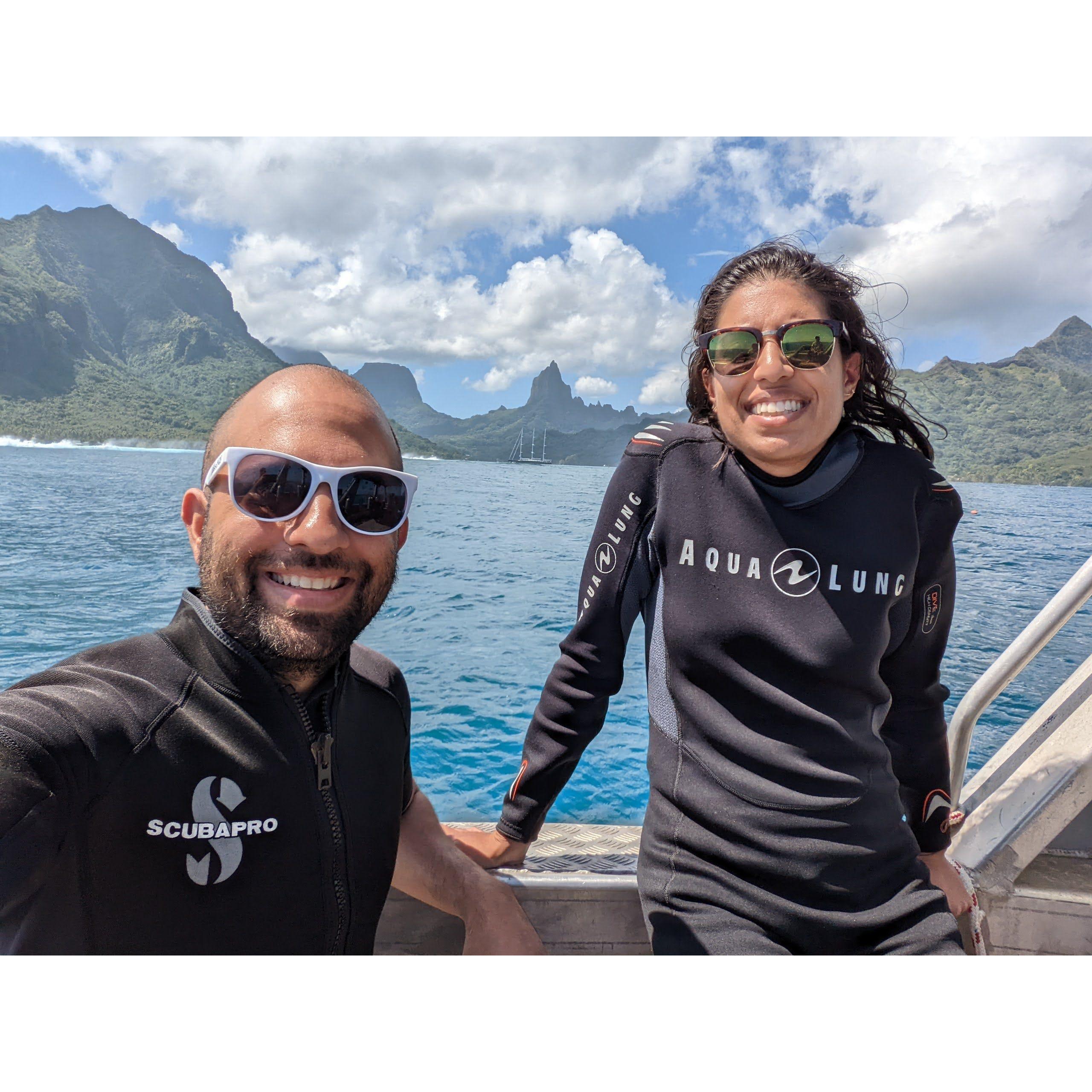 Scuba diving in Tahiti