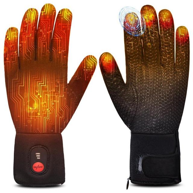 Heated Glove Liners for Men Women,Rechargeable Electric Battery Heating Riding Ski Snowboarding Hiking Cycling Hunting Thin Gloves Hand Warmer