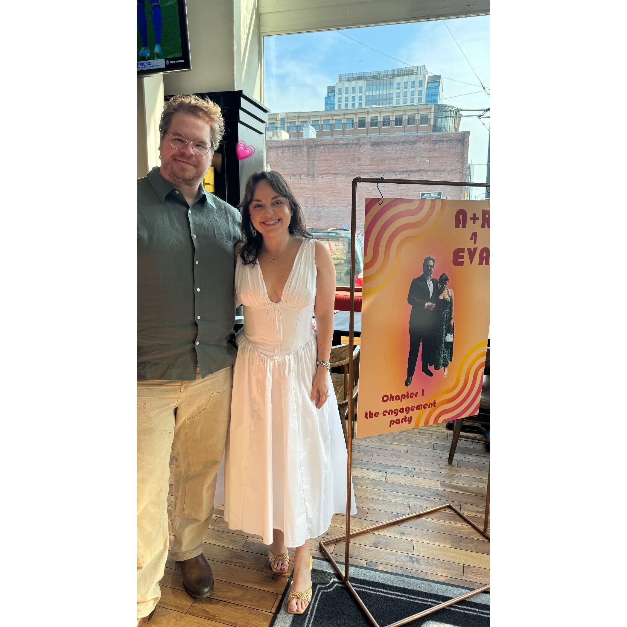 Celebrating our engagement!