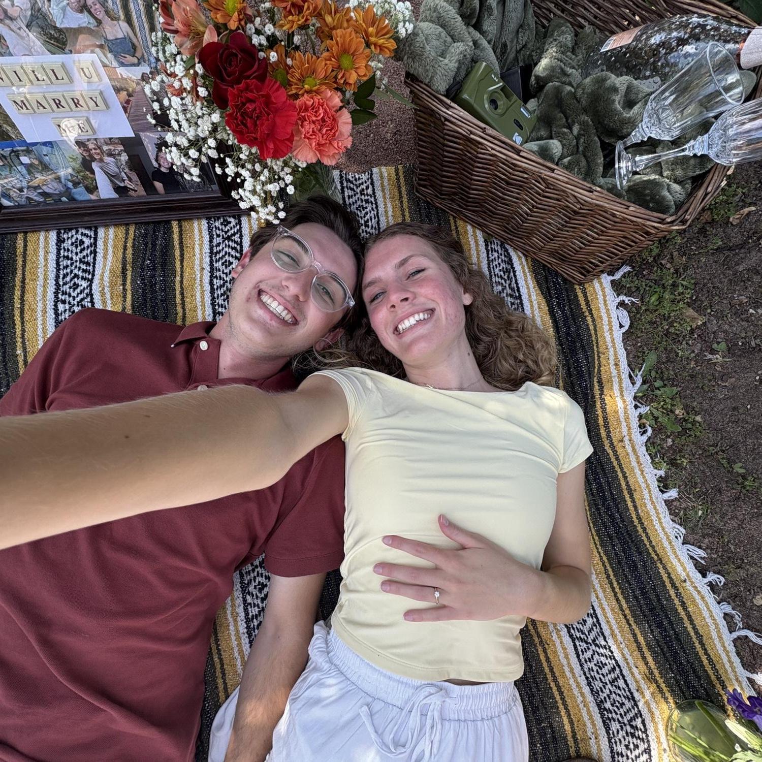 We wanted to recreate the picture of us from the concert since it's one of our favorites