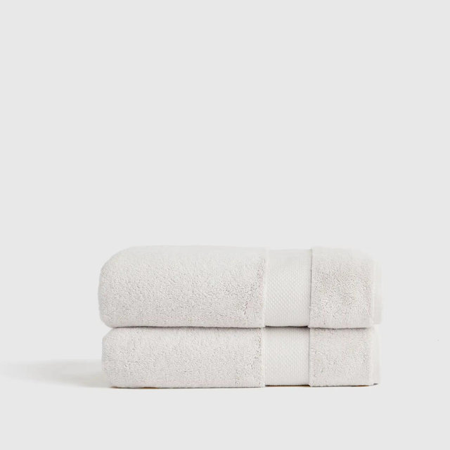 Turkish Ultra Plush Bath Towel (Set of 2) - Silver