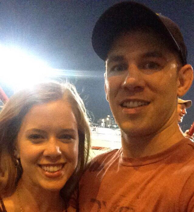 First date at Flying Squirrels baseball game 7.7.2015