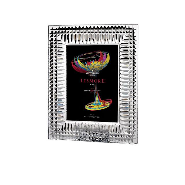 Waterford Lismore Diamond Crystal Picture Frame, 5" x 7"