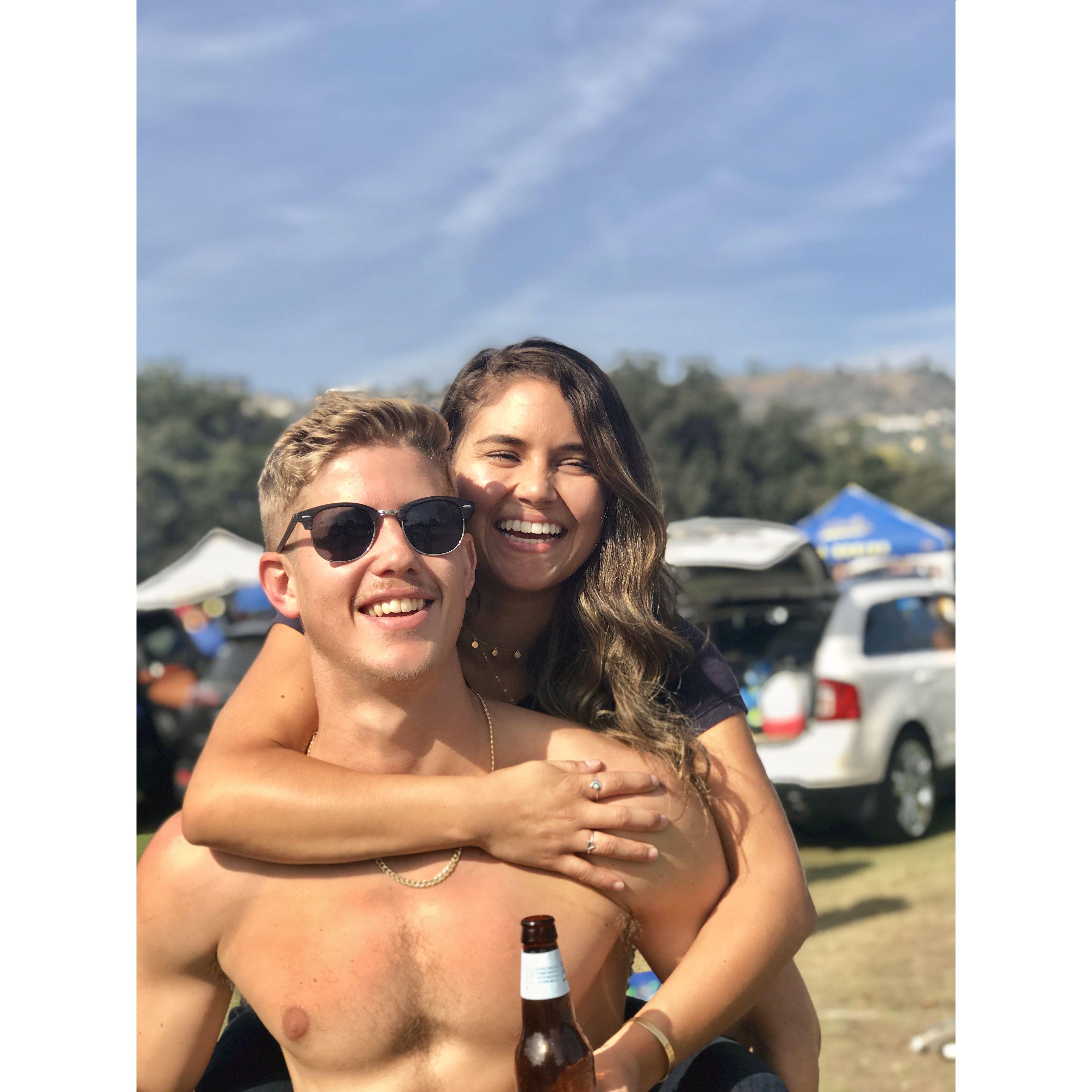 Our first UCLA tailgate together!
