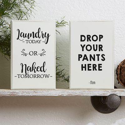 Laundry Room Shelf Blocks