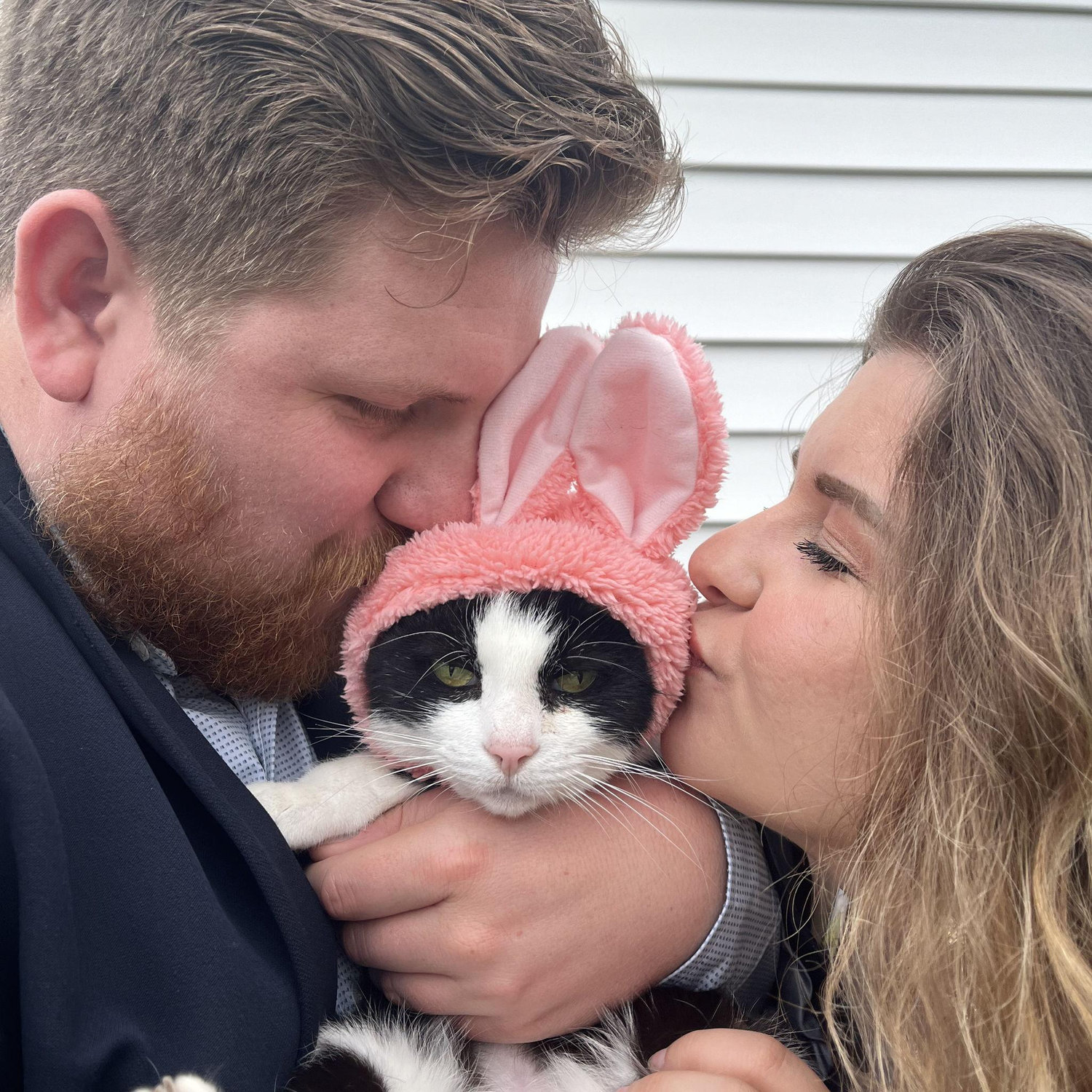 We caught the Easter bunny!
