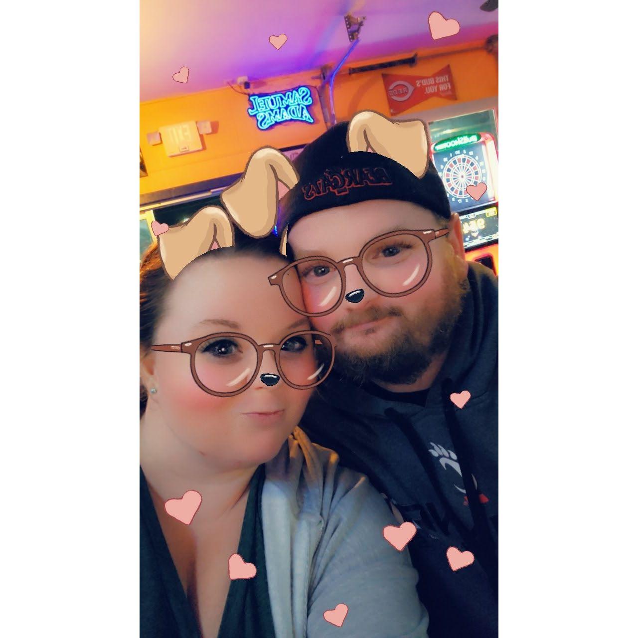 Just being us and goofing around.