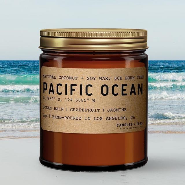 Pacific Ocean: California Scented Candle (Ocean Rain, Grapefruit, Jasmine)