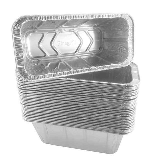 Firsgrill 30 Pack Professional Replacement Blackstone 17" 22" 28" 30" 36" Aluminum Foil Tray Drip Pans Griddle Grease Cup Liners 8" L x 3.75" Wx 3" D
