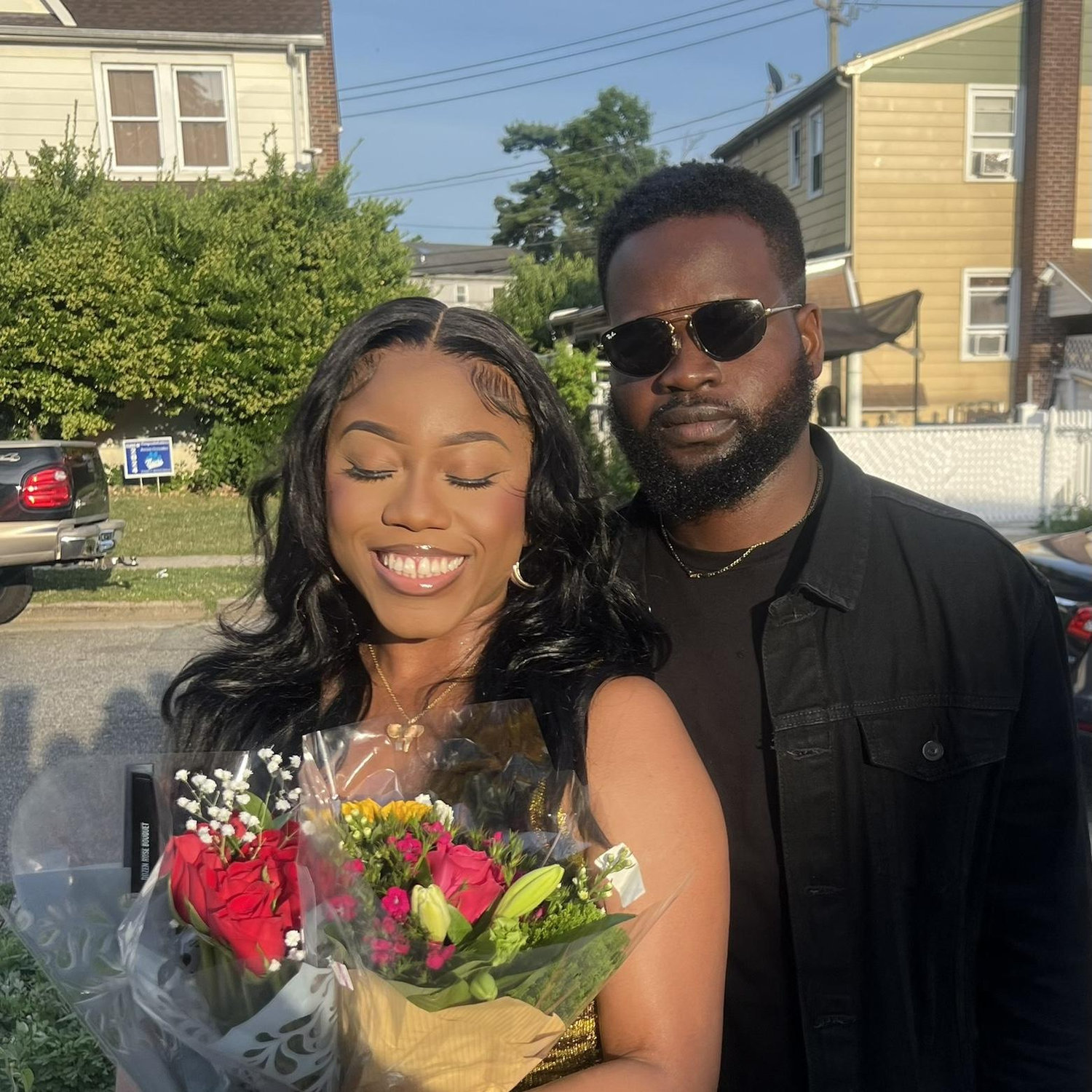 Praise planned a spontaneous date night in the middle of the week after work. Angel receives flowers from Praise twice a month!