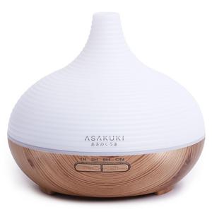 ASAKUKI 300ML Premium, Essential Oil Diffuser, Quiet 5-In-1 Humidifier, Natural Home Fragrance Diffuser with 7 LED Color Changing Light and Easy to Clean