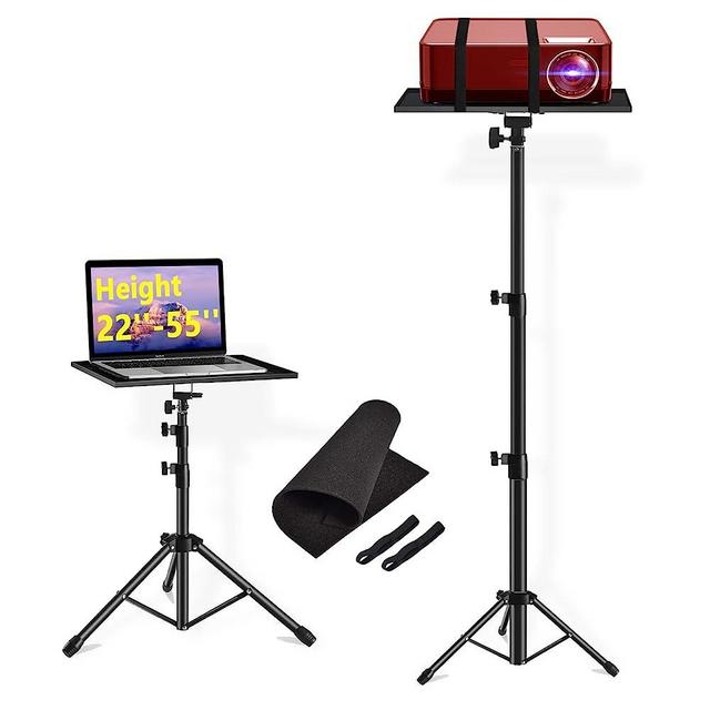 Projector Stand- Laptop Stand Adjustable Height 21 to 55 Inch,Projector Tripod with Phone Holder,Tripod for Projector,DJ Equipment,Projector Stand for Outdoor Movies,Office, Home, Stage or Studio…
