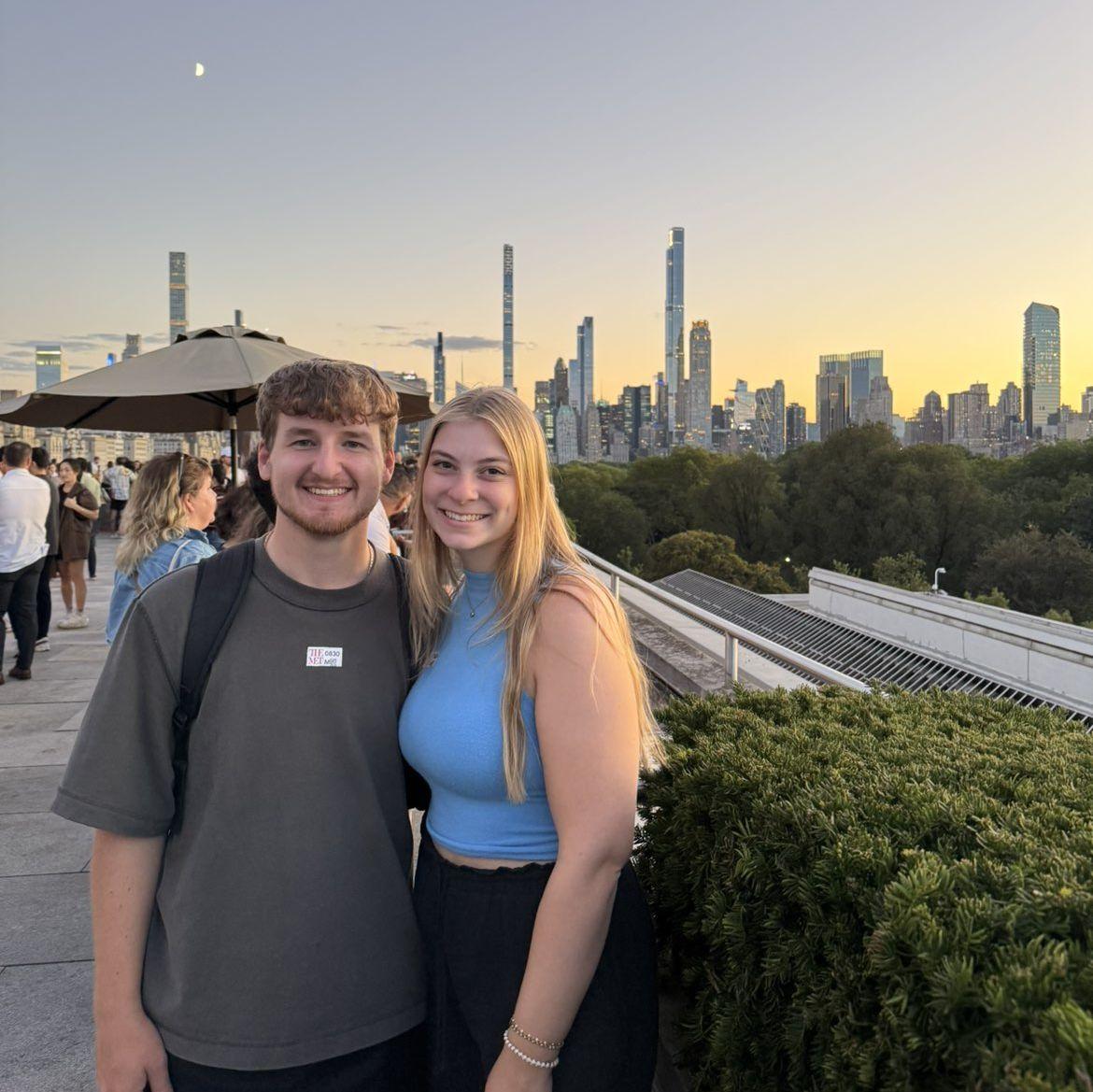 The roof top garden of the Met