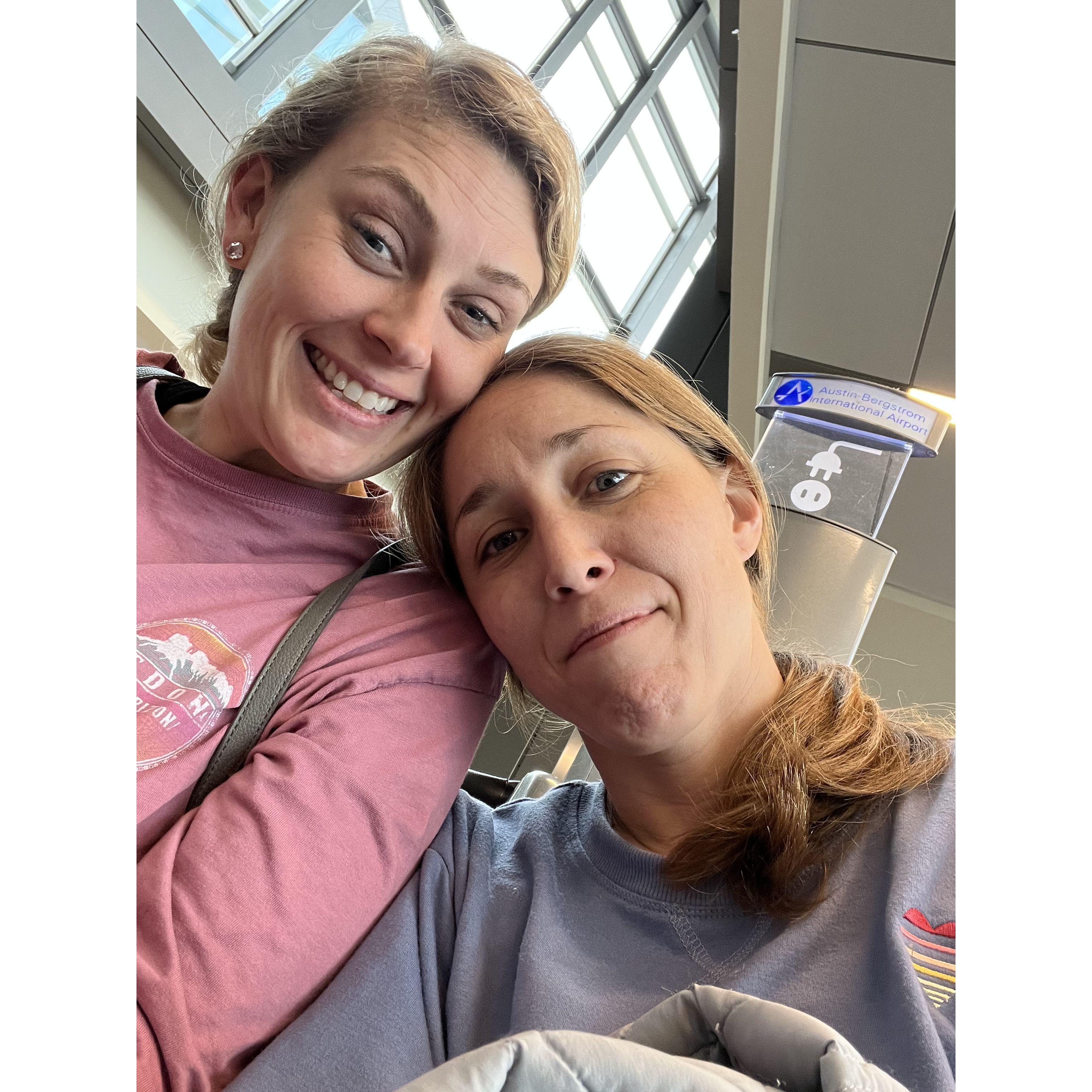 Delayed flight fun!