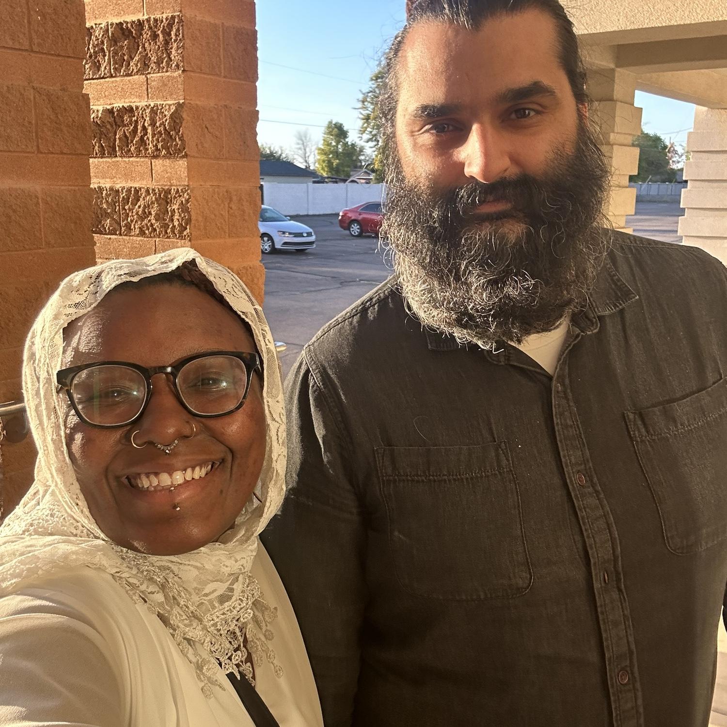 Headed into Church for Divine Liturgy at St. Katherine Greek Orthodox Church.
St. Katherine pray for us! ☦️🙏🏾