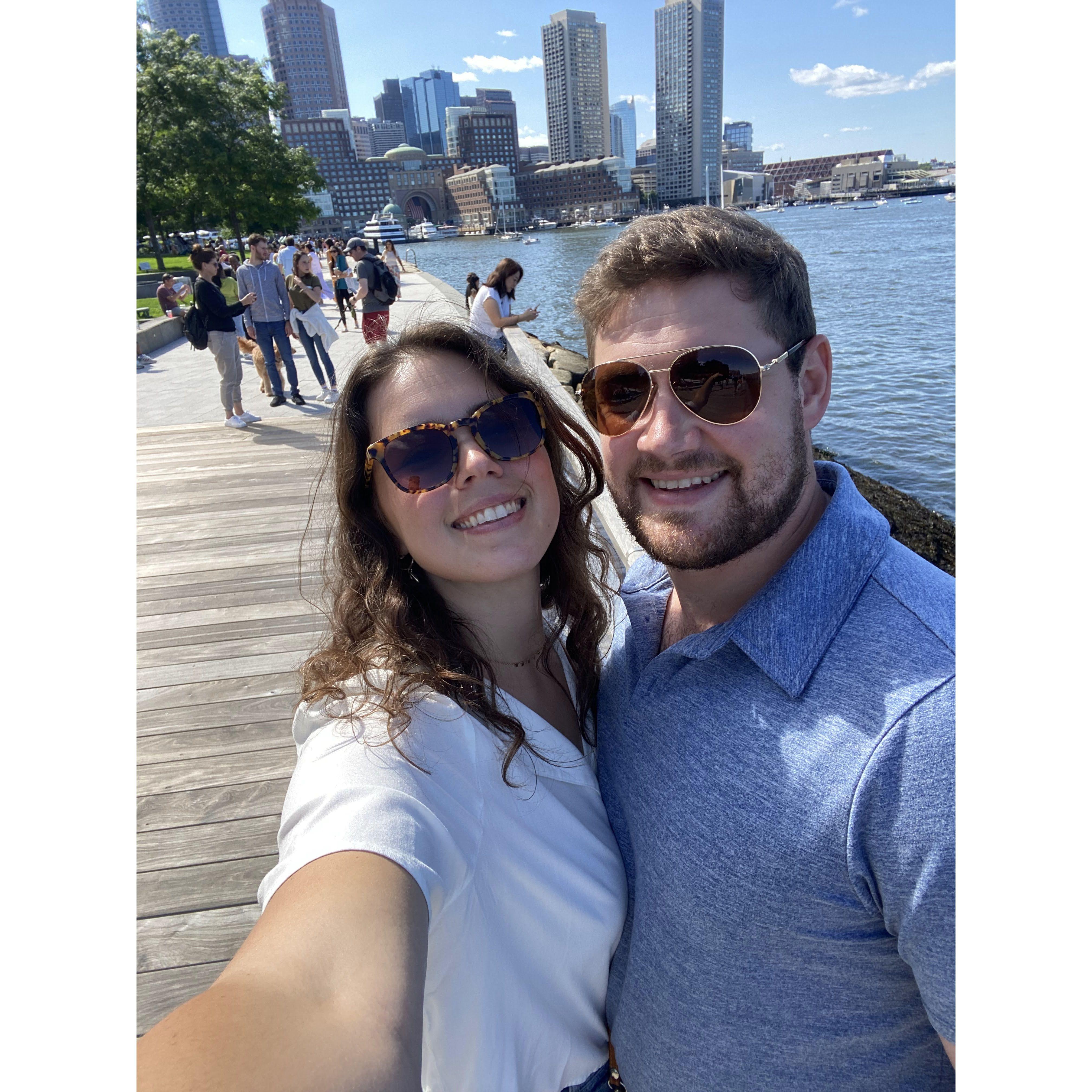 Visiting our proposal spot in warmer weather