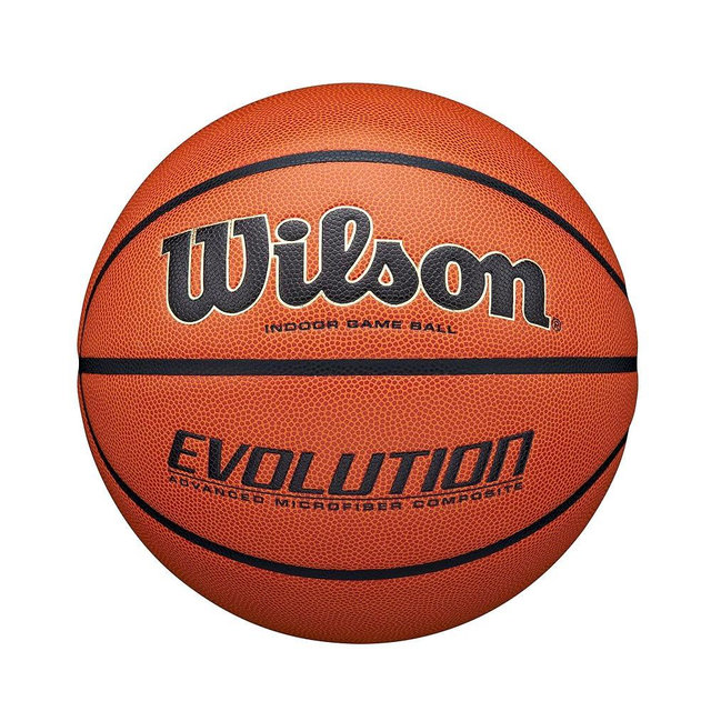 WILSON Evolution Indoor Game Basketballs - Size 5, Size 6 and Size 7