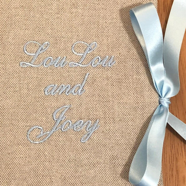 Personalized Wedding Album, Engagement Photo Album, Monogram Linen Photo Album 4x6, Engagement Gift, Custom Wedding Photo Album 5X7