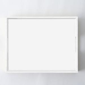 White Lacquer Tray - Small Rectangle