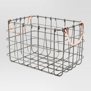 Wire Basket Antique Pewter - Threshold™