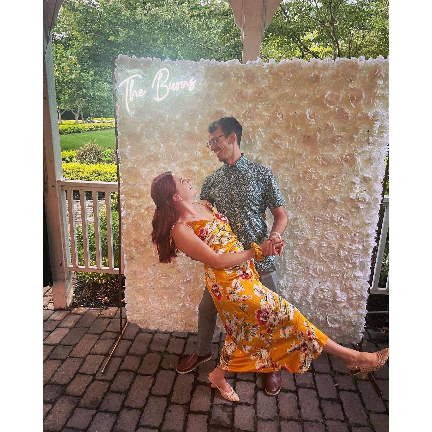 At our Tricia and Jake's wedding in August 2023
