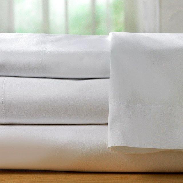 Hotel Sheets Direct 100% Bamboo 4 Piece Bed Sheet Set -1600 Thread Count (Queen White)
