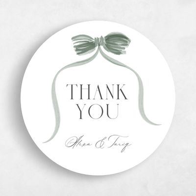 Sage, Green Wedding Sticker - Brienno