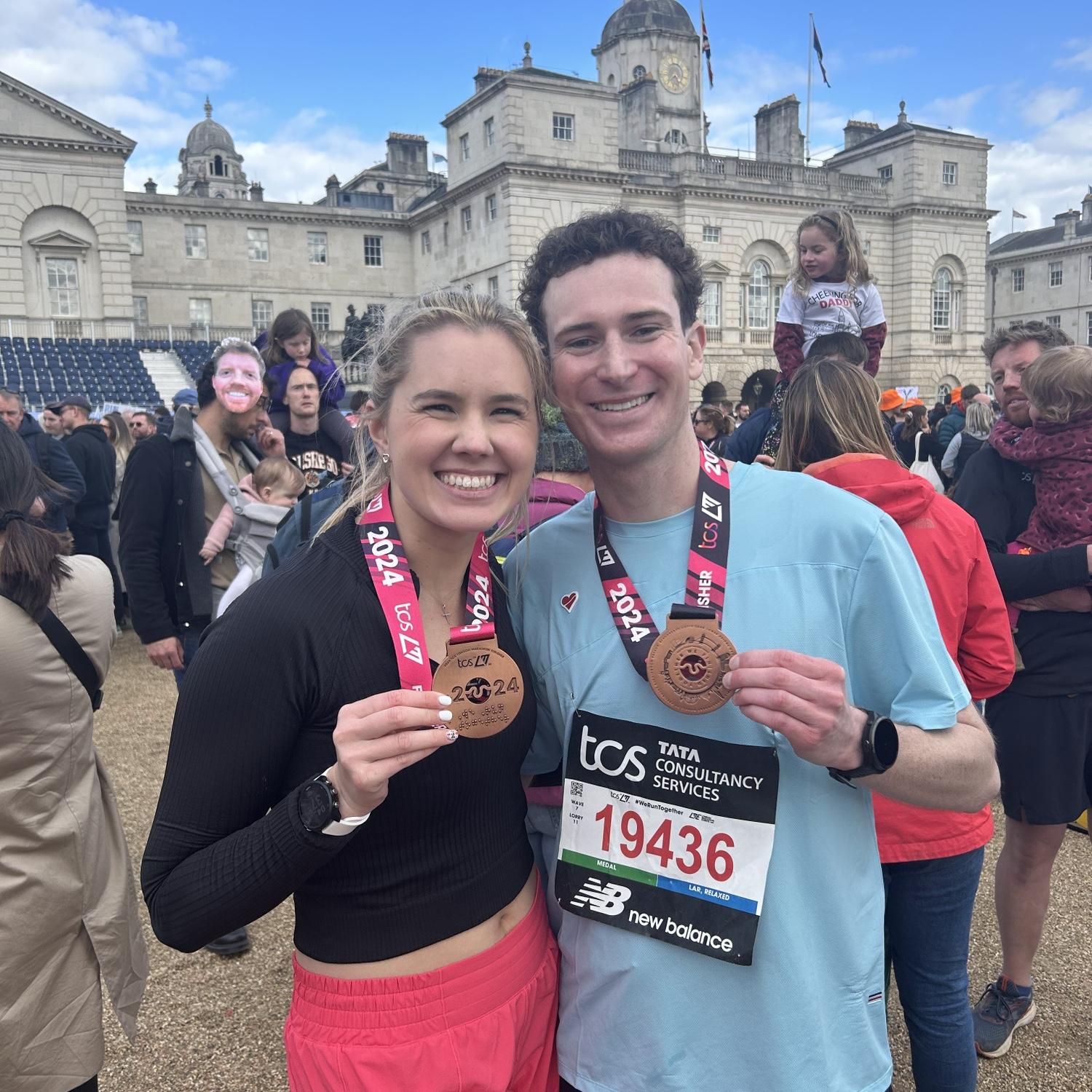 Ran the London marathon together