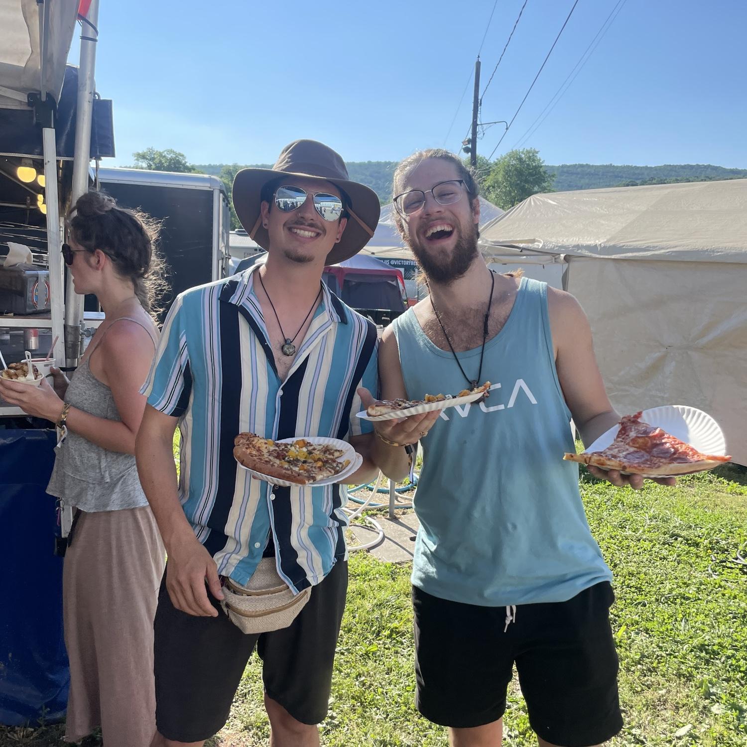 Delfest with Tori and Adam's friend, Groomsman, Dan