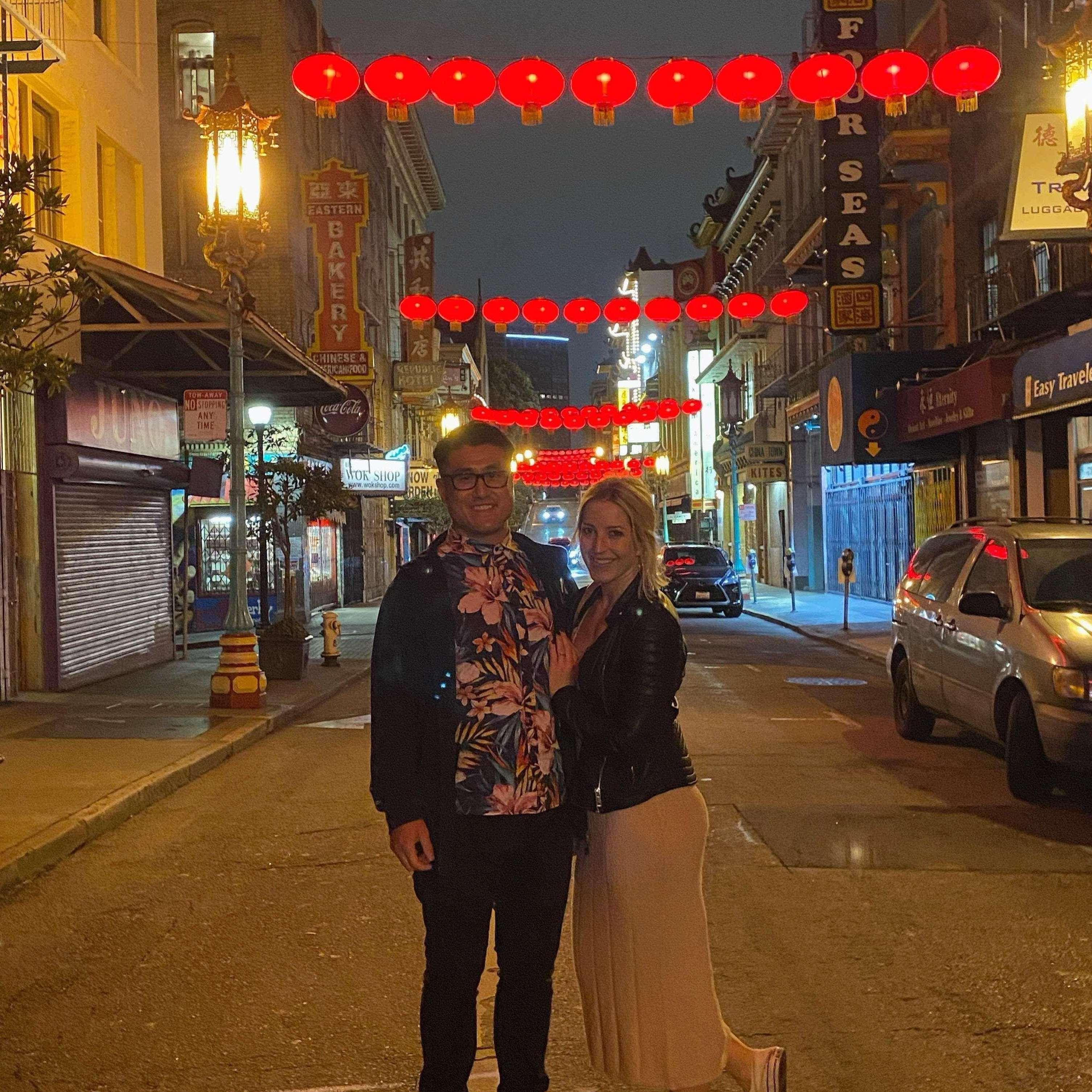 A night out with good company and good food in our city post engagement photos!