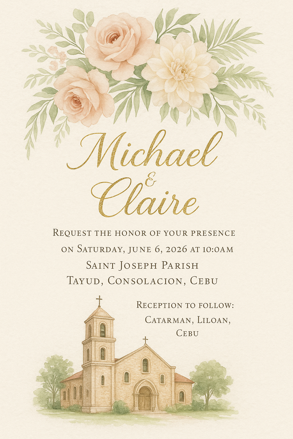 The Wedding Website of Claire De La Peña and Michael Destriza