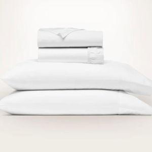 Percale Sheet Set - White King