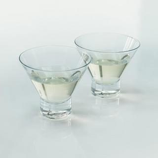 Raye Stemless Martini Glass, Set of 2