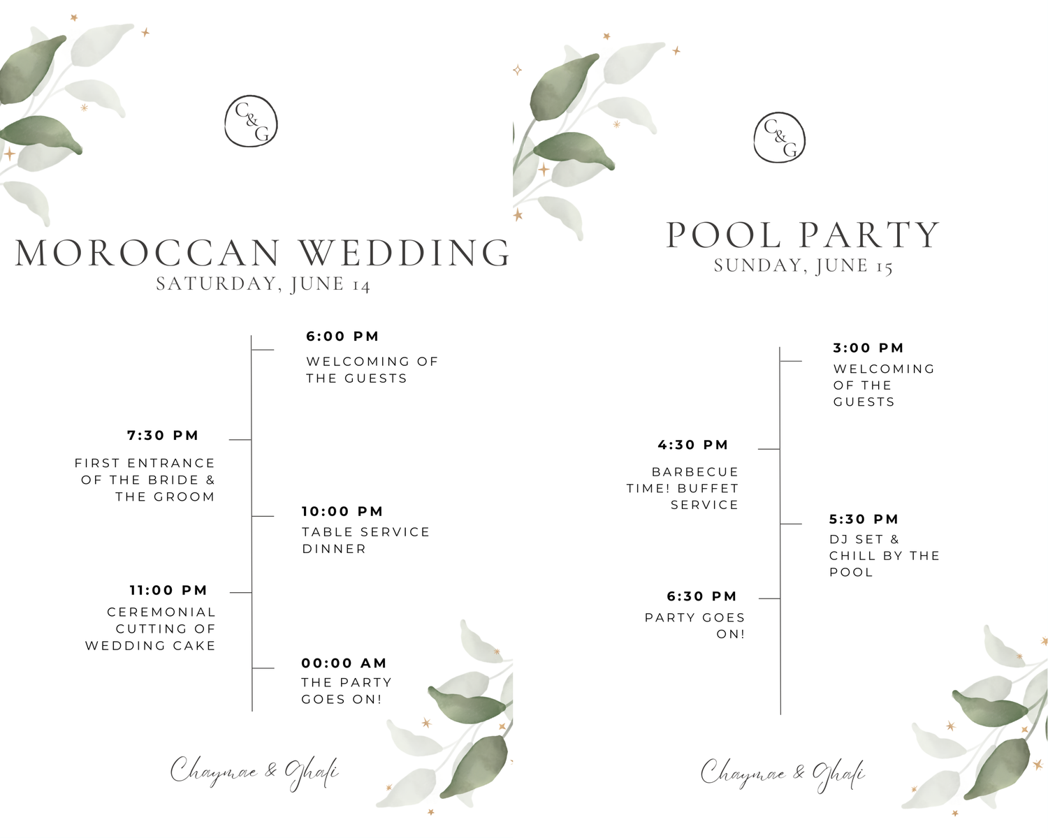 The Wedding Website of CHAYMAE MOUHOUB and GHALI BENJELLOUN