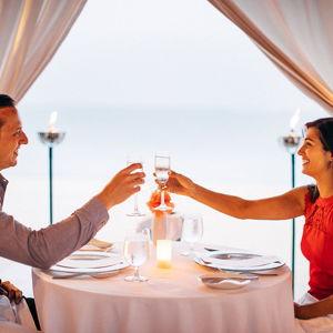 Honeymoon candlelight dinner for two