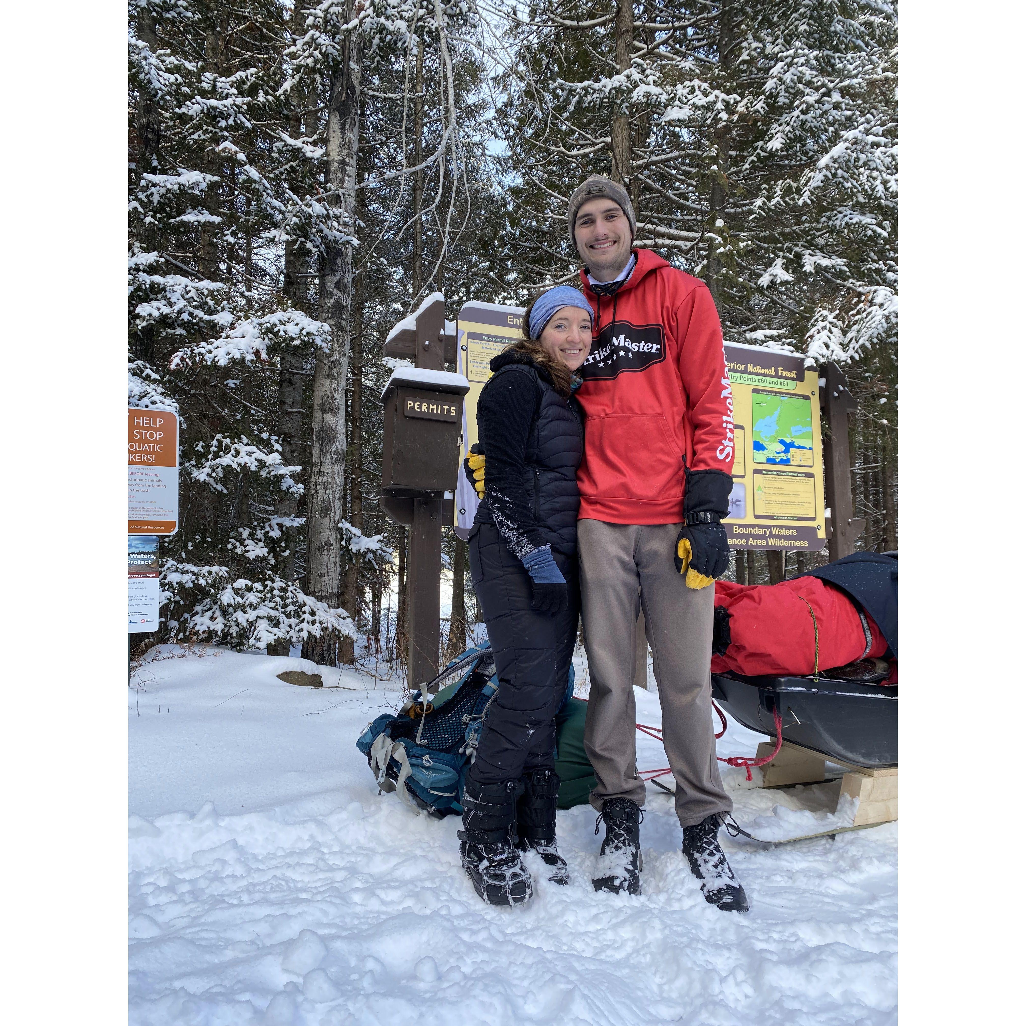 Boundary Waters ice-fishing trip