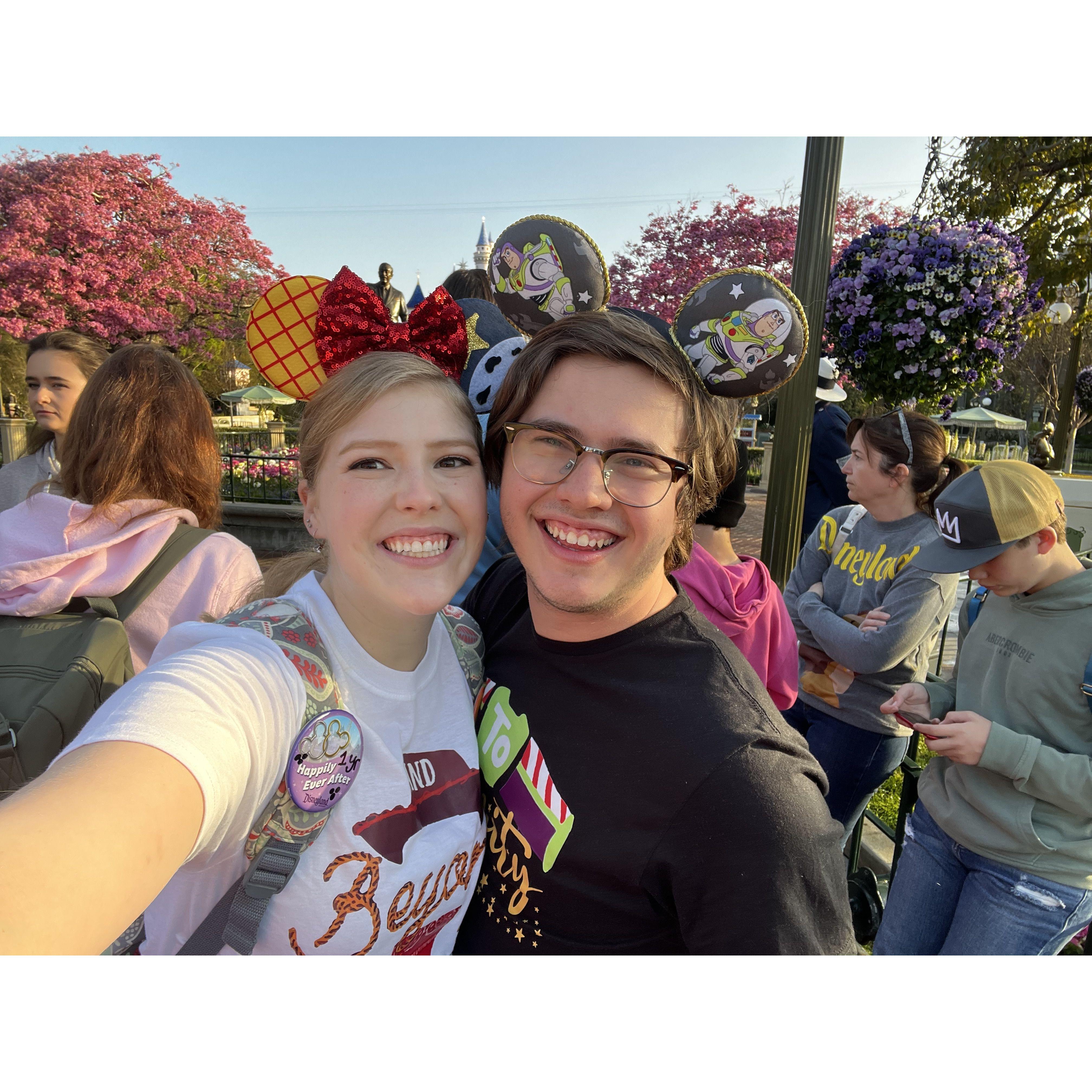 Disneyland in Anaheim, CA on our 1st Anniversary! 4-15-2023