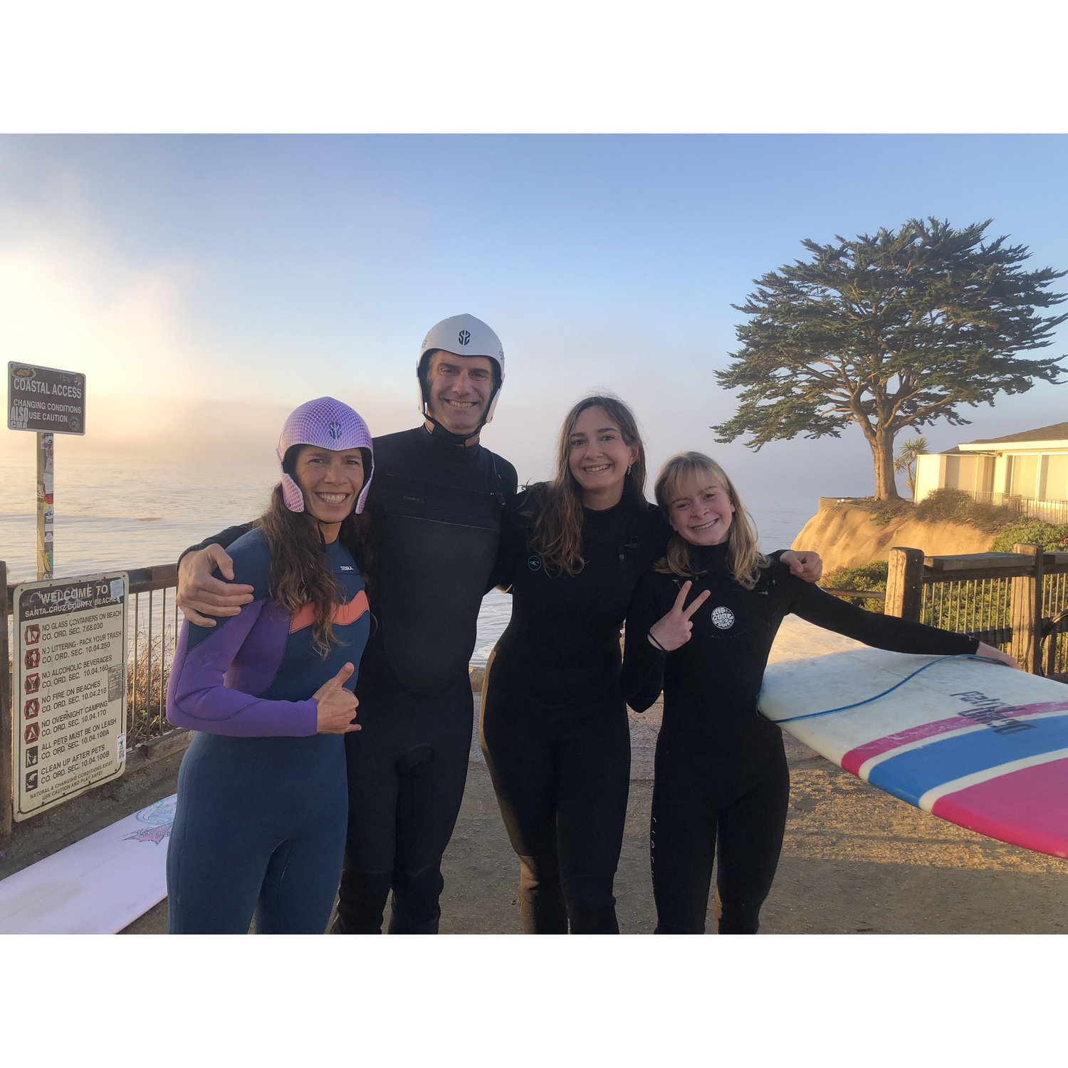 Caityln and Shayna joining us for morning surf