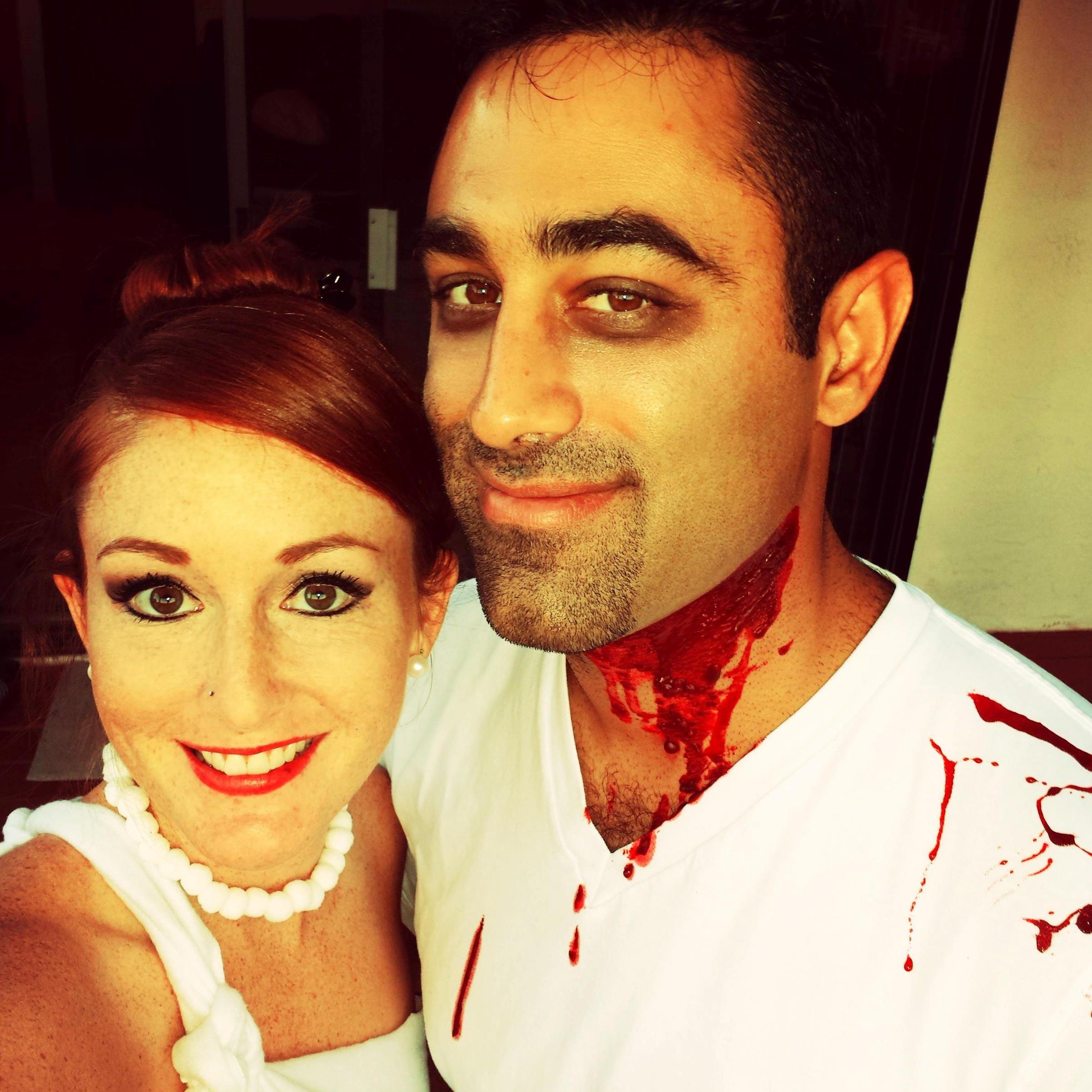 Halloween 2016 - Wilma and "a guy who cut himself shaving"!