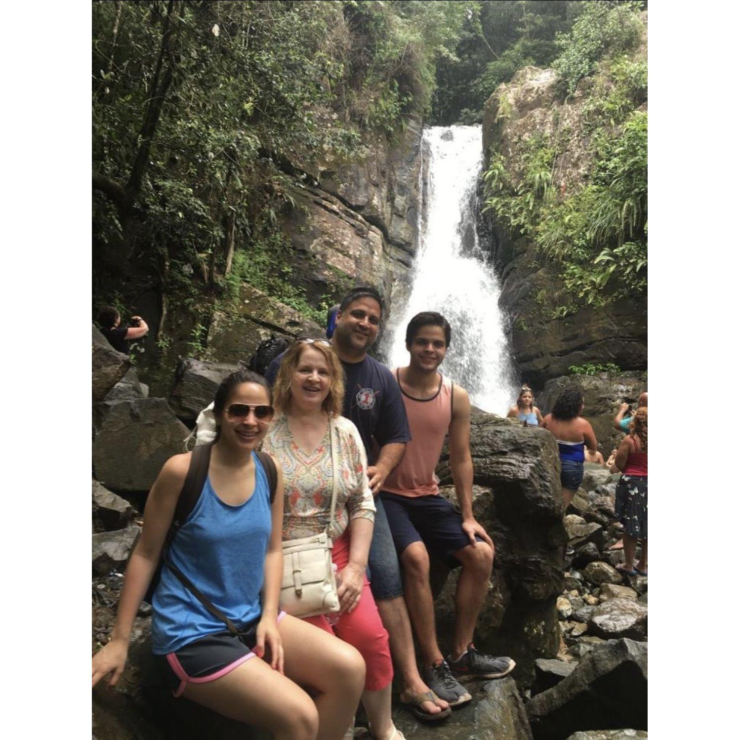 Jessica's family at El Yunque.