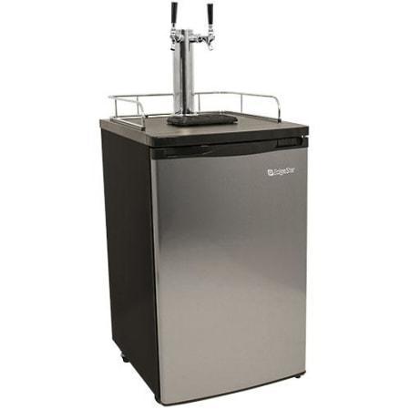 EdgeStar 20 Inch Wide Dual Tap Kegerator for Full Size Kegs with Ultra Low Temp - KC2000SSTWIN