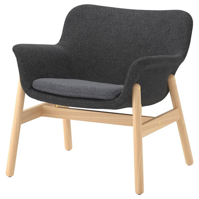 VEDBOArmchair, Gunnared dark gray