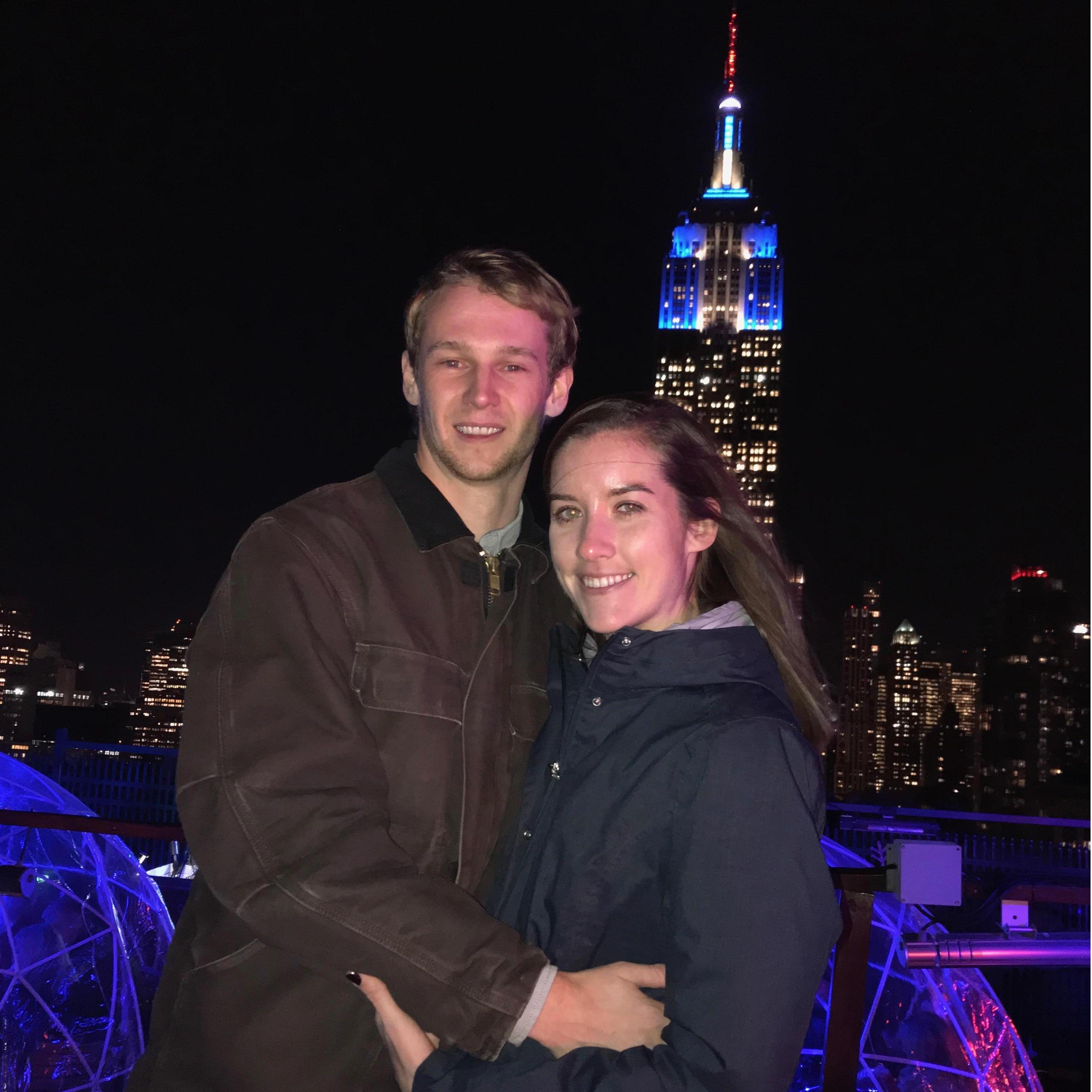 one of our first dates in the city