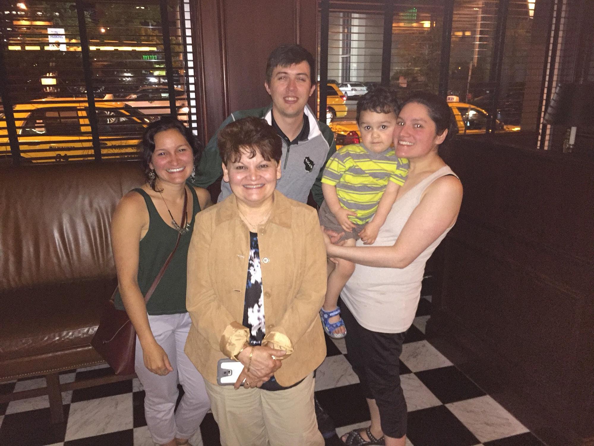 Celebrating Victoria's Mom's birthday and Victoria's purchase of her 1st car.