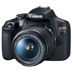 Canon - EOS Rebel T7 DSLR Video Camera with 18-55mm Lens - Black